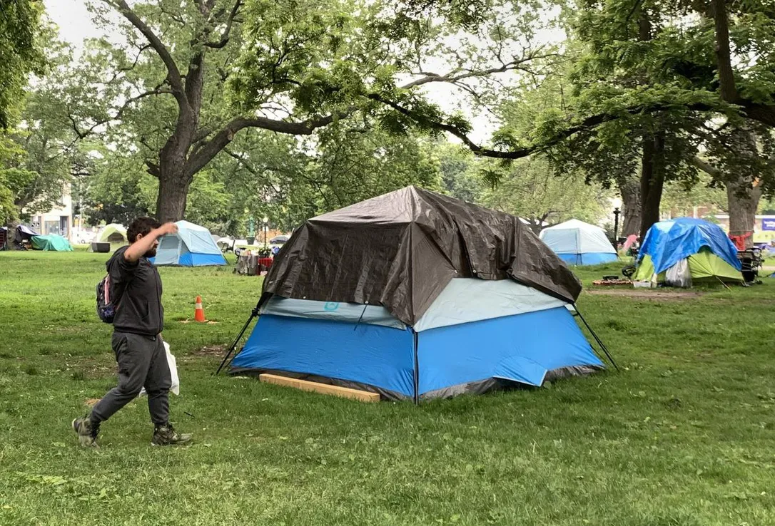 Allan Gardens in the Sherbourne and College streets area has dozens of long-term residents living in tents in an encampment.