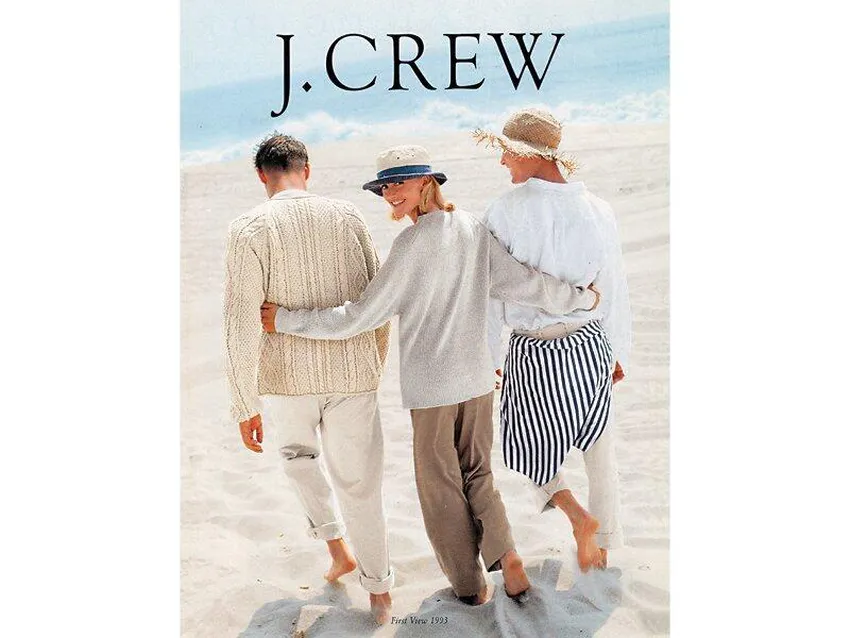 A classic example of the J.Crew catalogue's beachy ease, from 1993. Photo: J.Crew, featured in The Kingdom of Prep by Maggie Bullock