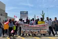 A rally was held recently for international students facing deportation to India, outside Canada Borders Services Agency office on Airport Road.