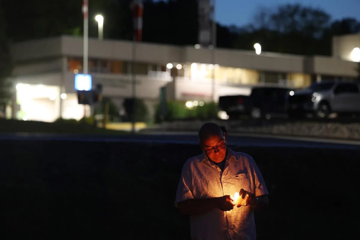 Patrick Porzuczek, organizer of the candlelight vigil and spokesperson for Save Minden ER group, credits the emergency department for saving his young daughter.