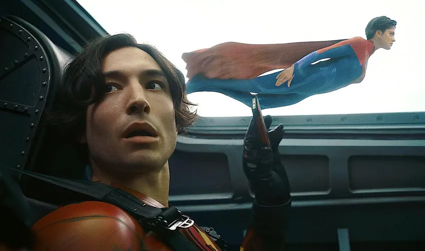 Ezra Miller in"The Flash," poised to be the biggest superhero movie of summer 2023.